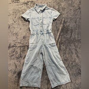 Cat & Jack Light Blue Denim Jumpsuit
